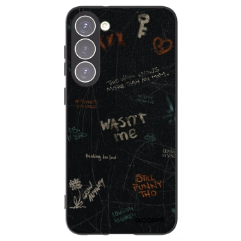 Picasee crna silikonska maskica za Samsung Galaxy S23+ 5G - CONFESSION