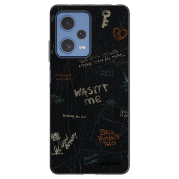 Picasee crna silikonska maskica za Xiaomi Redmi Note 12 Pro 5G - CONFESSION