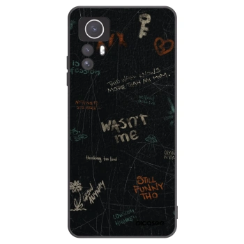 Picasee crna silikonska maskica za Xiaomi Redmi Note 12S - CONFESSION