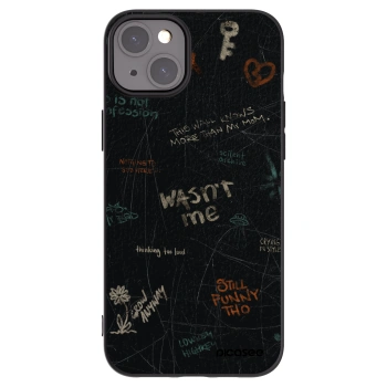 Picasee crna silikonska maskica za Apple iPhone 15 Plus - CONFESSION