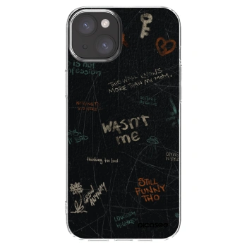 Picasee silikonska prozirna maskica za Apple iPhone 15 Plus - CONFESSION