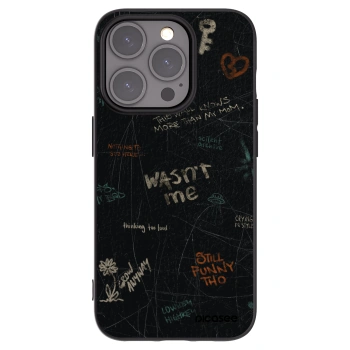 Picasee crna silikonska maskica za Apple iPhone 15 Pro - CONFESSION