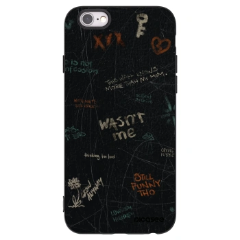 Picasee crna silikonska maskica za Apple iPhone 6/6S - CONFESSION