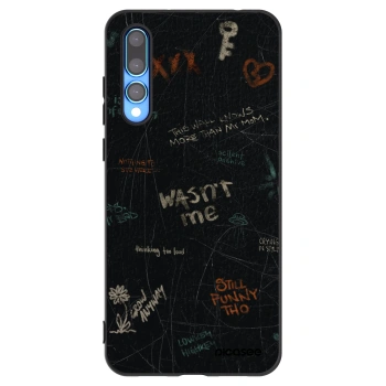 Picasee crna silikonska maskica za Huawei P20 Pro - CONFESSION
