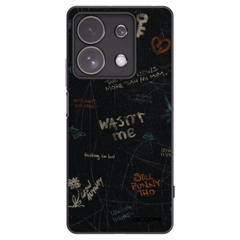 Picasee crna silikonska maskica za Xiaomi Redmi Note 13 Pro 4G - CONFESSION