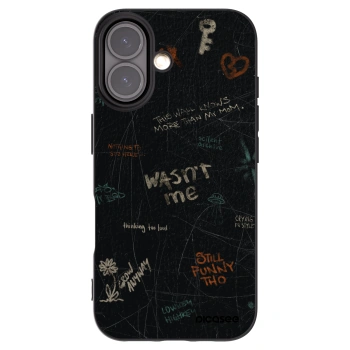 Picasee crna silikonska maskica za Apple iPhone 16 - CONFESSION