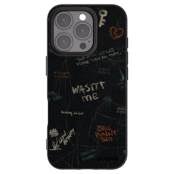 Picasee crna silikonska maskica za Apple iPhone 16 Pro - CONFESSION