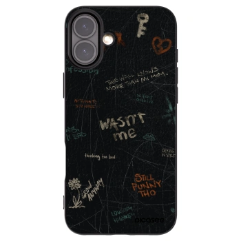 Picasee crna silikonska maskica za Apple iPhone 16 Plus - CONFESSION