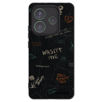 Picasee crna silikonska maskica za Xiaomi Redmi Note 14 5G - CONFESSION
