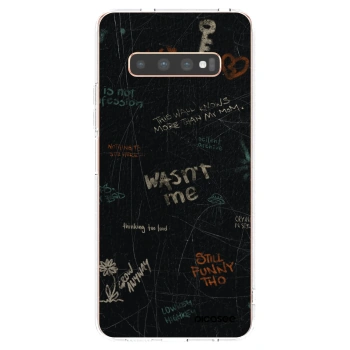Picasee silikonska prozirna maskica za Samsung Galaxy S10 Plus G975 - CONFESSION