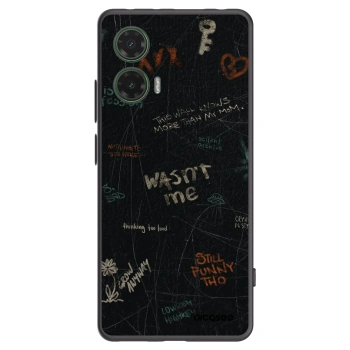 Picasee crna silikonska maskica za Motorola Moto G35 5G - CONFESSION