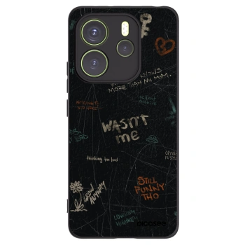 Picasee crna silikonska maskica za Xiaomi Redmi Note 14 4G - CONFESSION