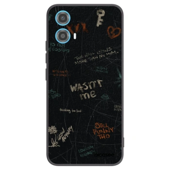 Picasee crna silikonska maskica za Motorola Moto G34 5G - CONFESSION