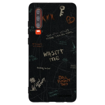 Picasee crna silikonska maskica za Huawei P30 - CONFESSION