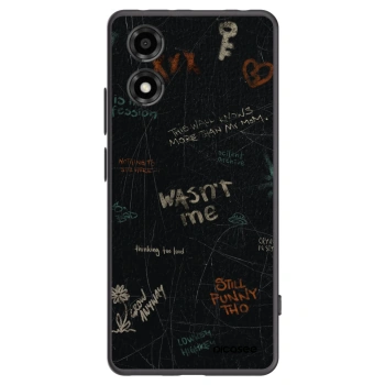 Picasee crna silikonska maskica za Motorola Moto E14 - CONFESSION