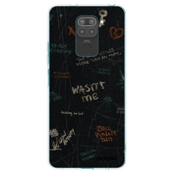 Picasee crna silikonska maskica za Xiaomi Redmi Note 9 - CONFESSION