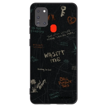 Picasee crna silikonska maskica za Samsung Galaxy A21s - CONFESSION