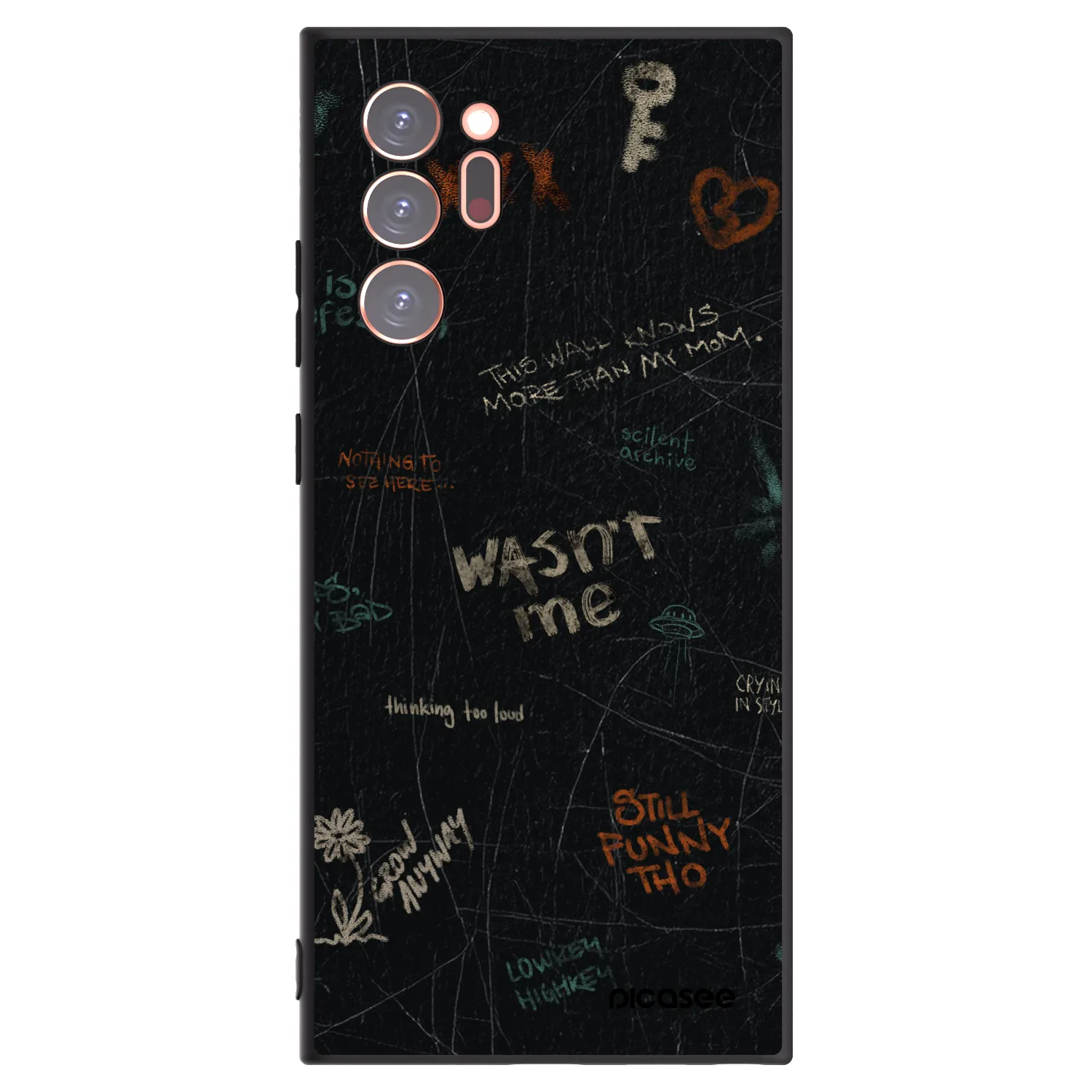 Picasee crna silikonska maskica za Samsung Galaxy Note 20 Ultra - CONFESSION