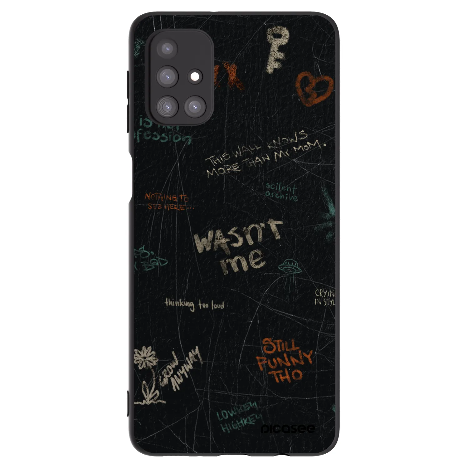 Picasee crna silikonska maskica za Samsung Galaxy M31s - CONFESSION