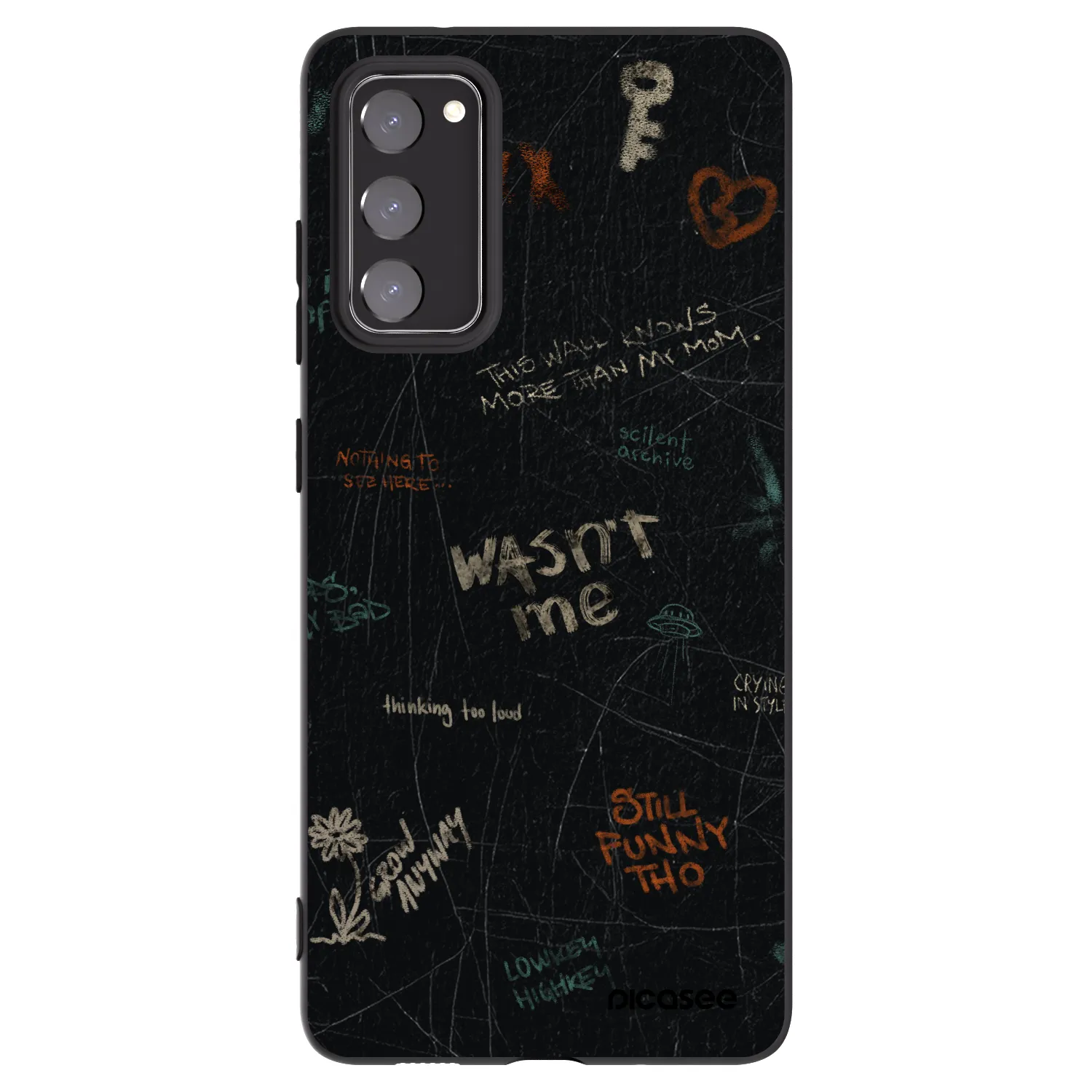 Picasee crna silikonska maskica za Samsung Galaxy S20 FE - CONFESSION