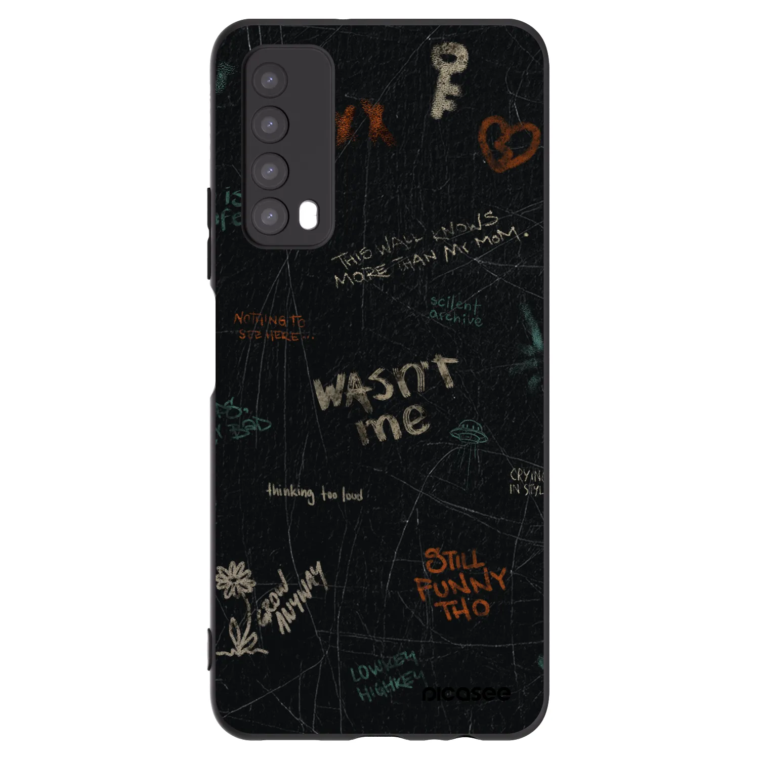 Picasee crna silikonska maskica za Huawei P Smart 2021 - CONFESSION