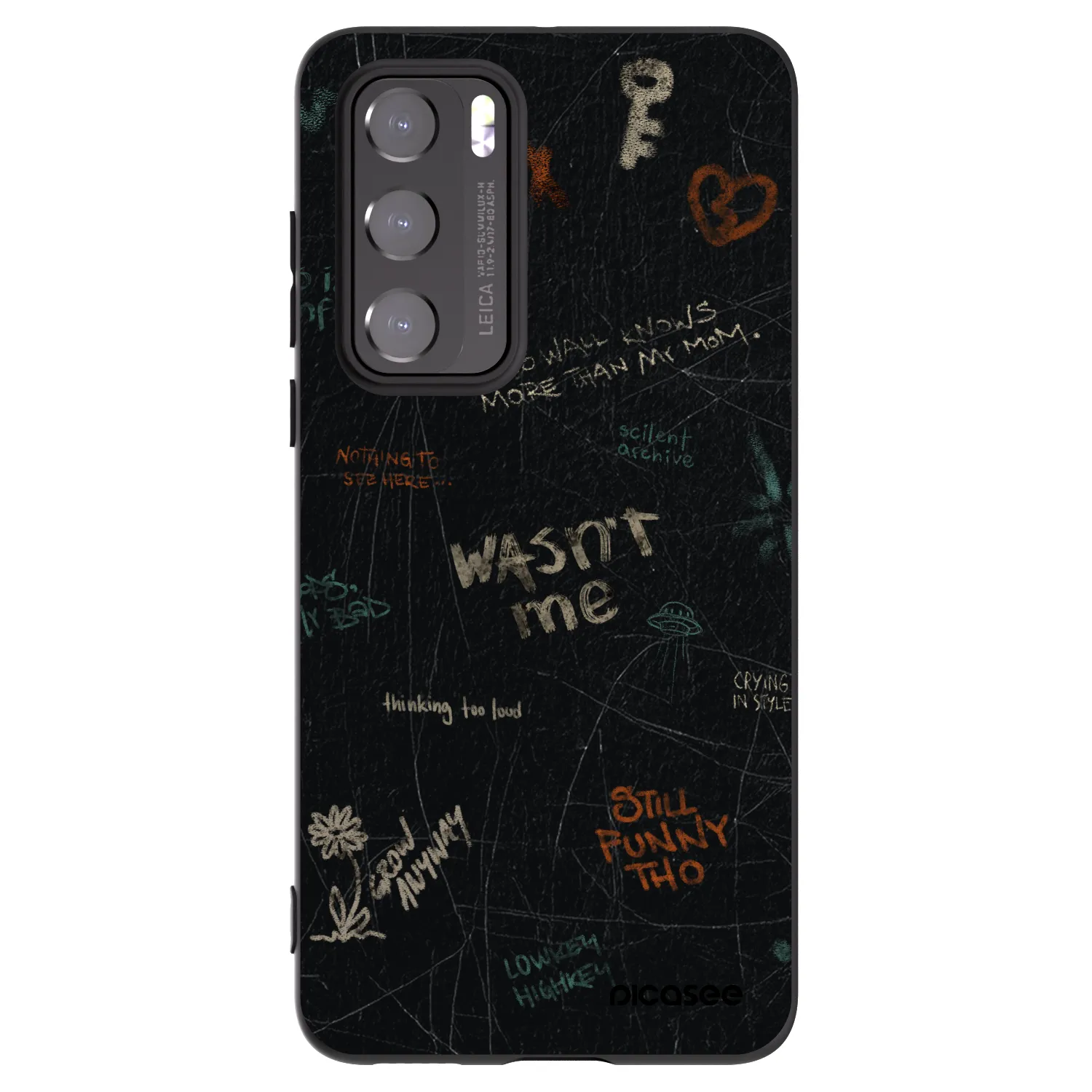 Picasee crna silikonska maskica za Huawei P40 - CONFESSION