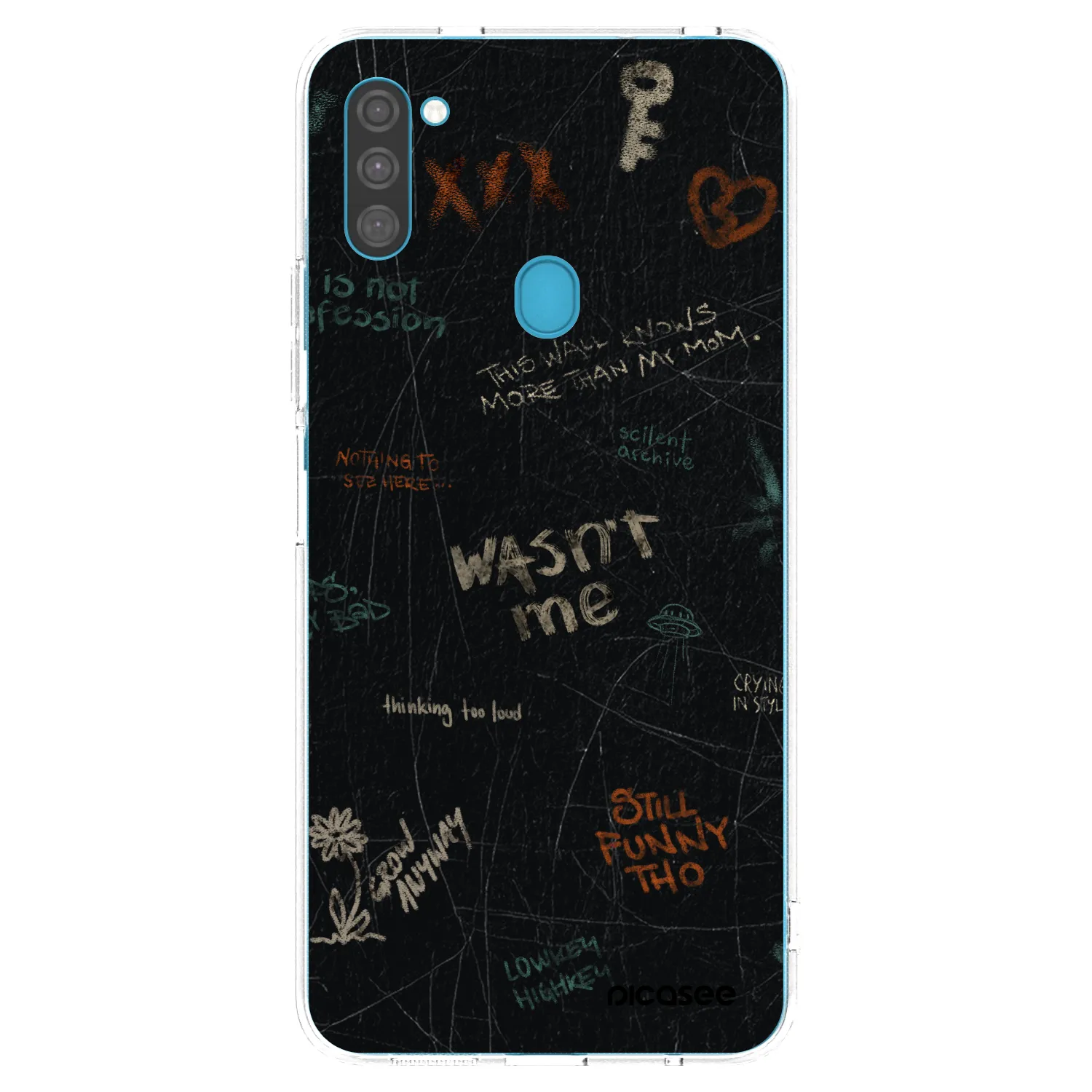 Picasee silikonska prozirna maskica za Samsung Galaxy M11 - CONFESSION