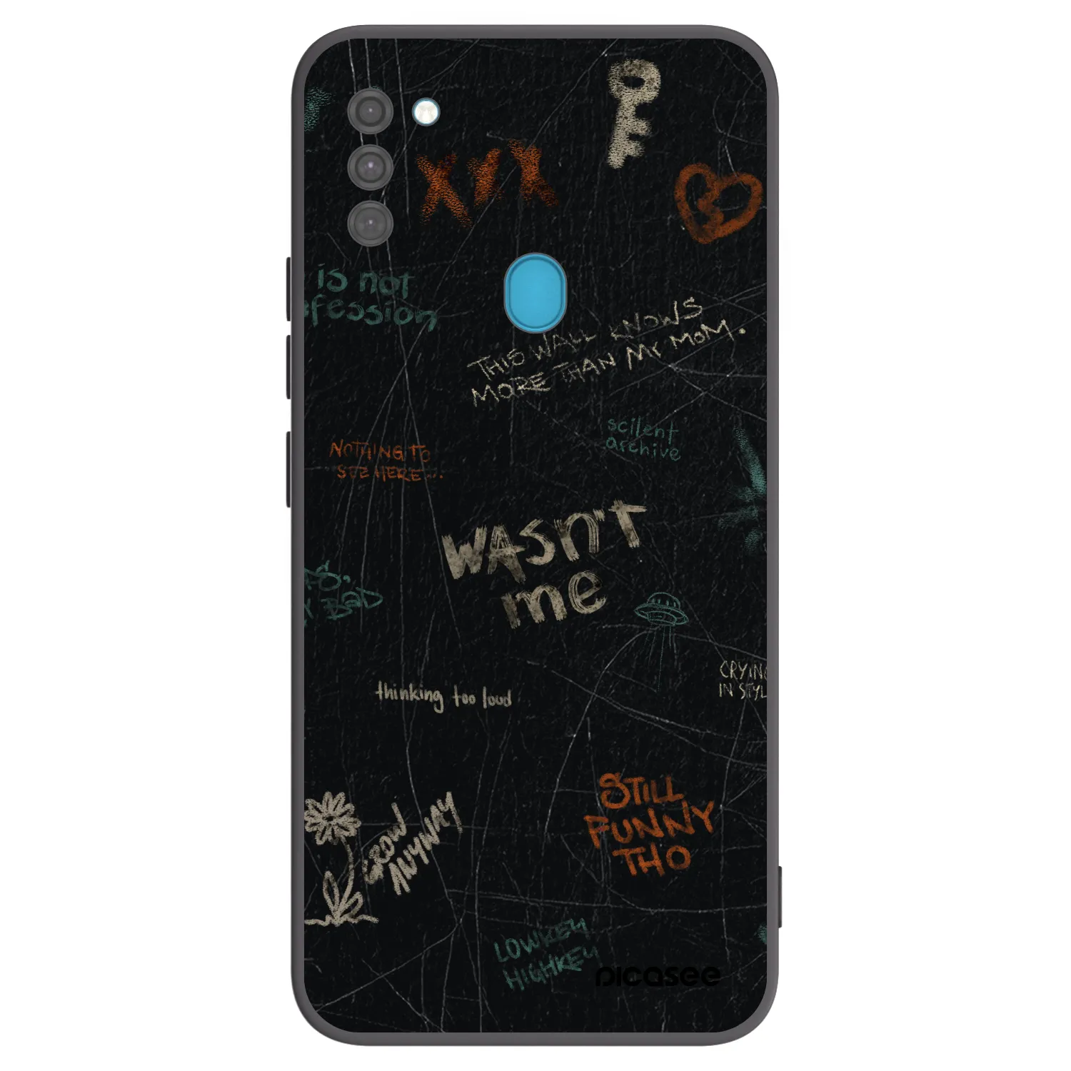 Picasee crna silikonska maskica za Samsung Galaxy M11 - CONFESSION