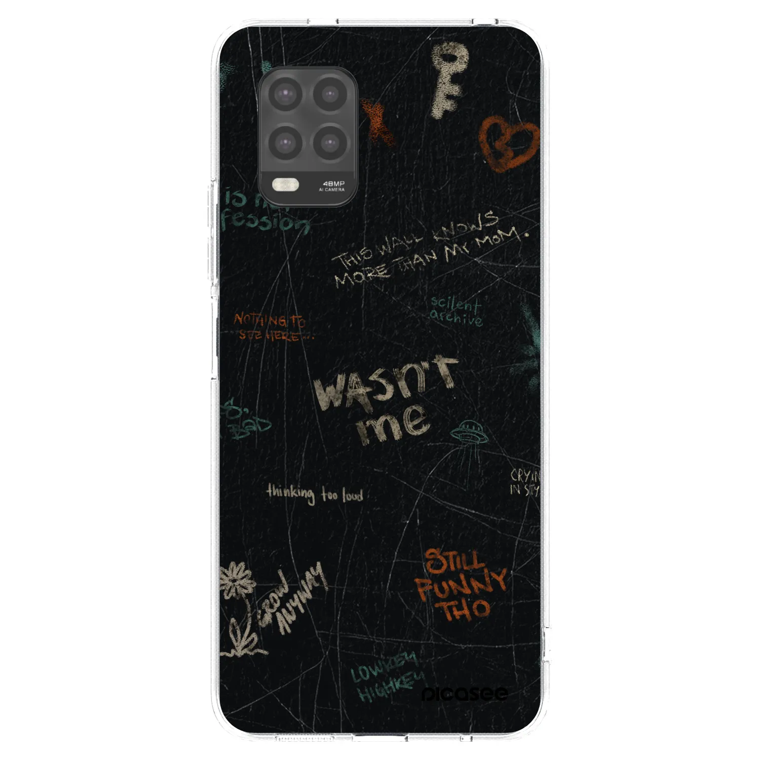 Picasee silikonska prozirna maskica za Xiaomi Mi 10 Lite - CONFESSION