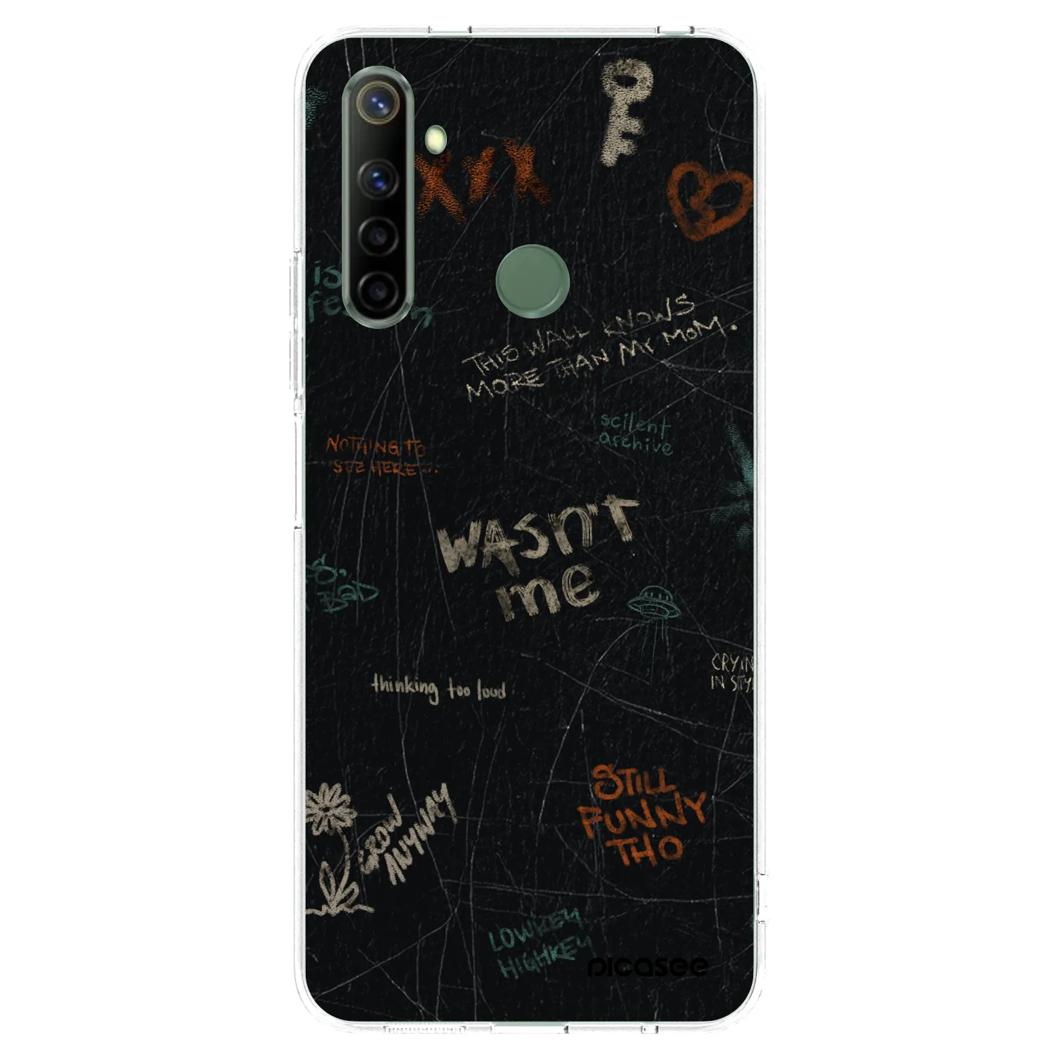 Picasee silikonska prozirna maskica za Realme 6i - CONFESSION