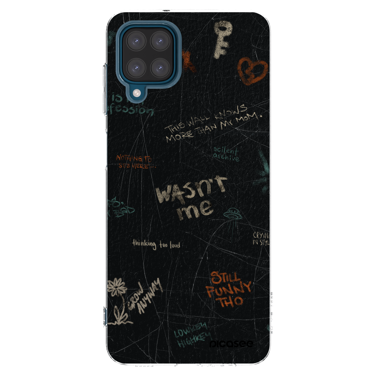 Picasee silikonska prozirna maskica za Samsung Galaxy A12 A125F - CONFESSION