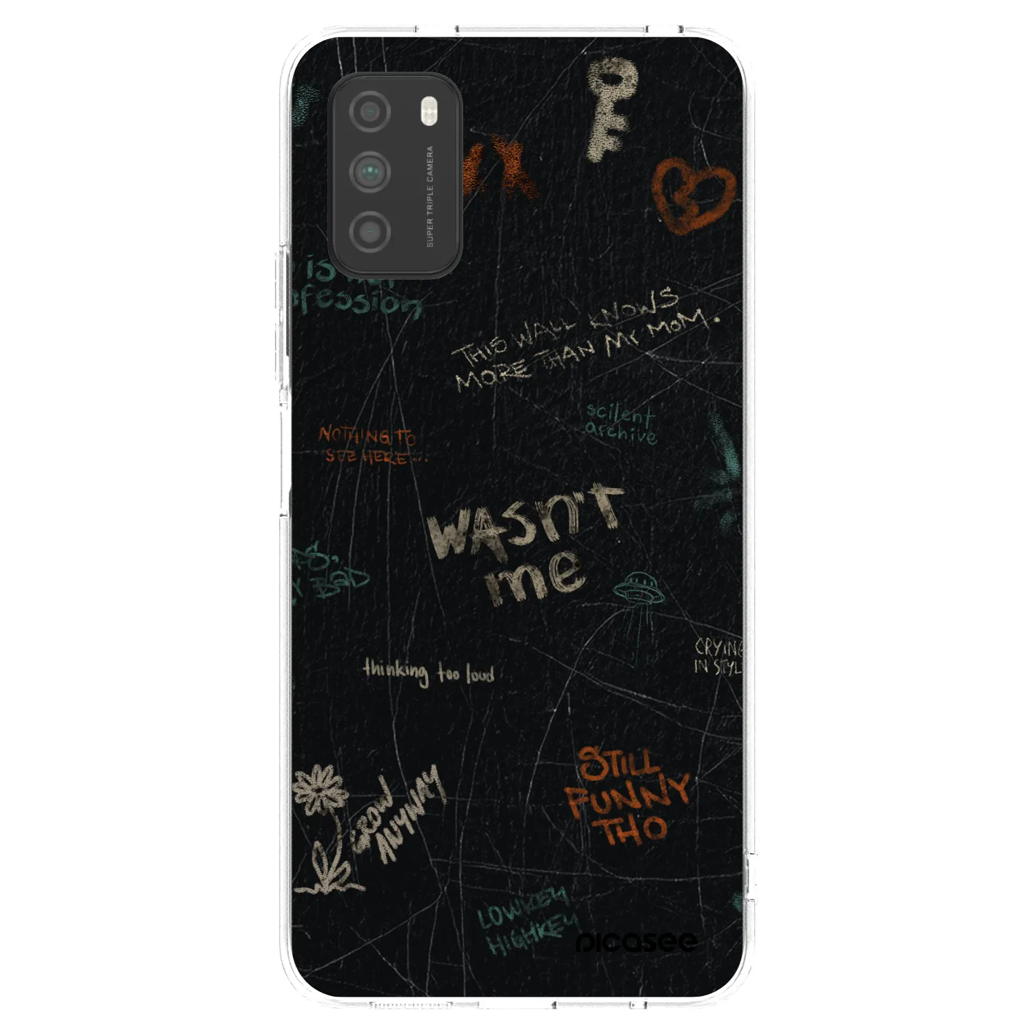 Picasee silikonska prozirna maskica za Xiaomi Poco M3 - CONFESSION