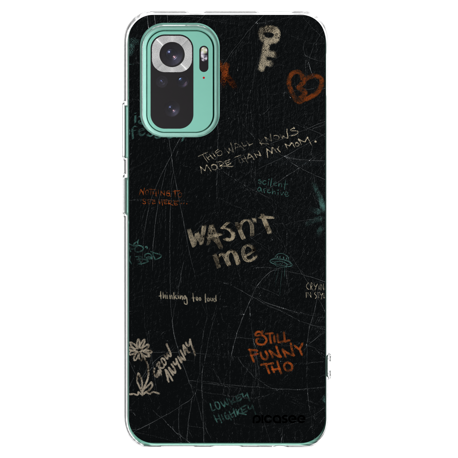 Picasee silikonska prozirna maskica za Xiaomi Redmi Note 10 Pro - CONFESSION