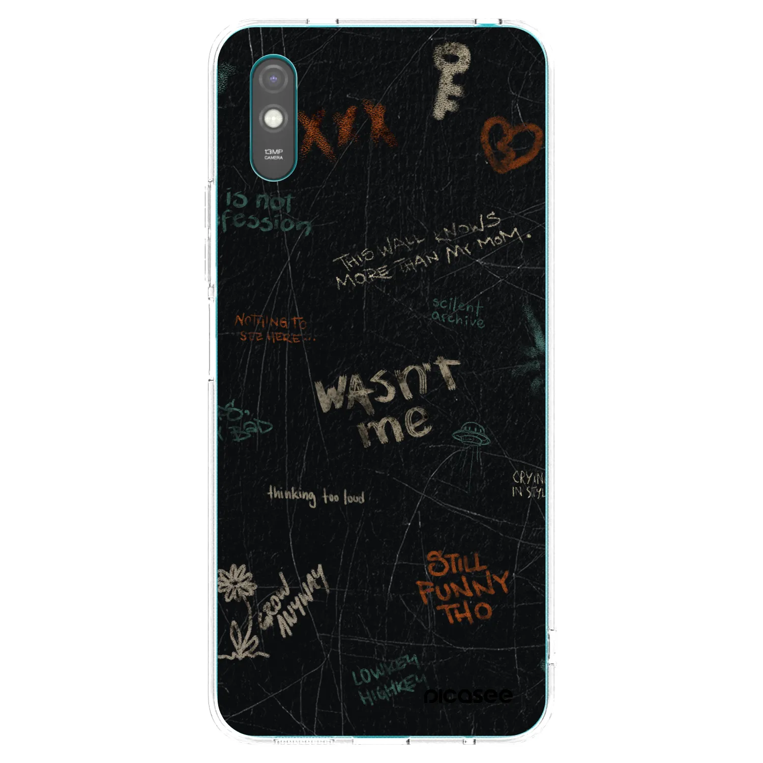 Picasee silikonska prozirna maskica za Xiaomi Redmi 9AT - CONFESSION