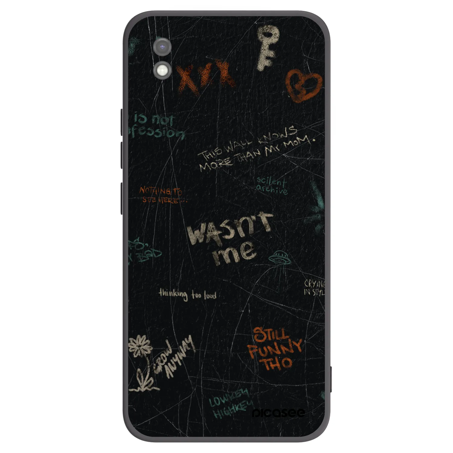 Picasee crna silikonska maskica za Xiaomi Redmi 9AT - CONFESSION