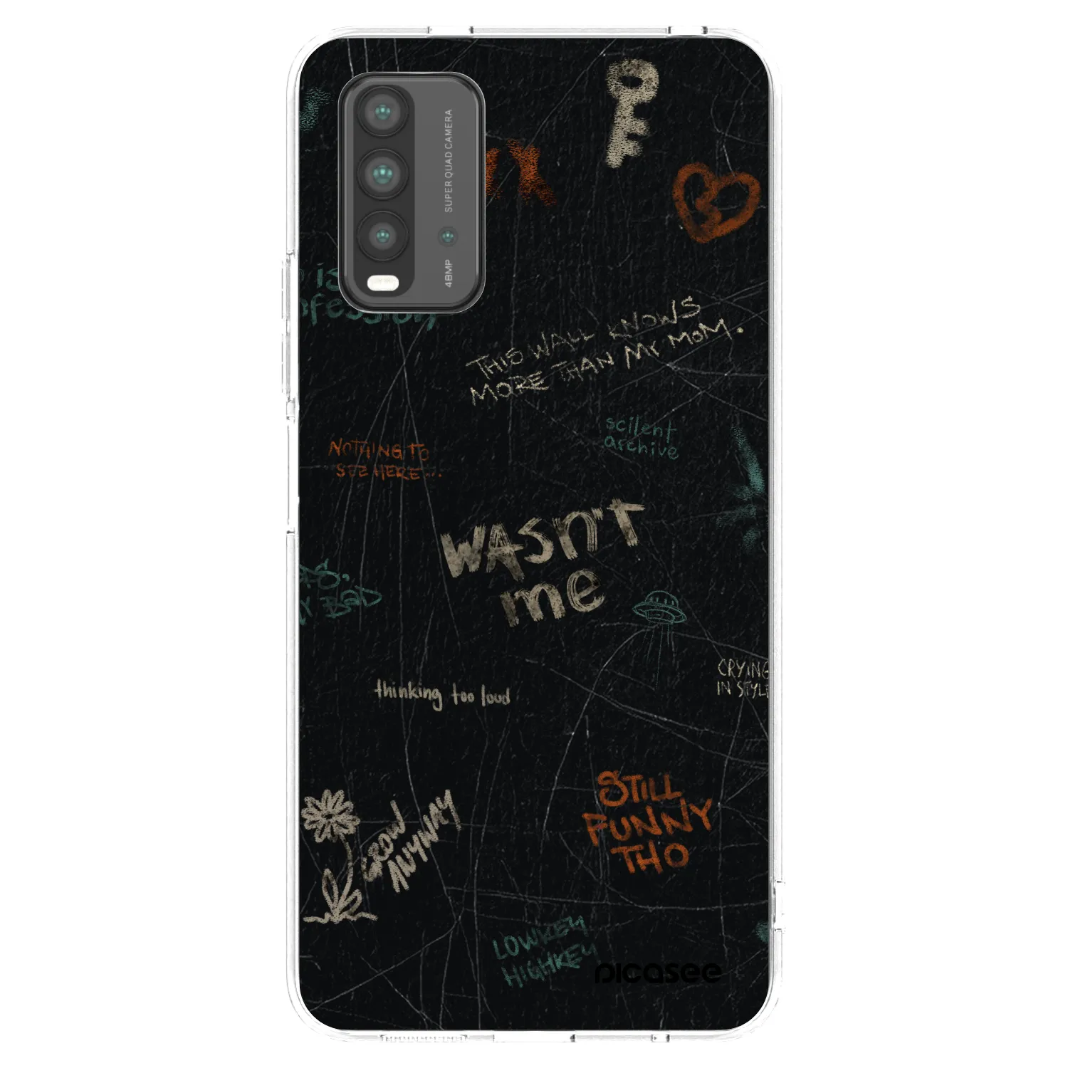 Picasee crna silikonska maskica za Xiaomi Redmi 9T - CONFESSION