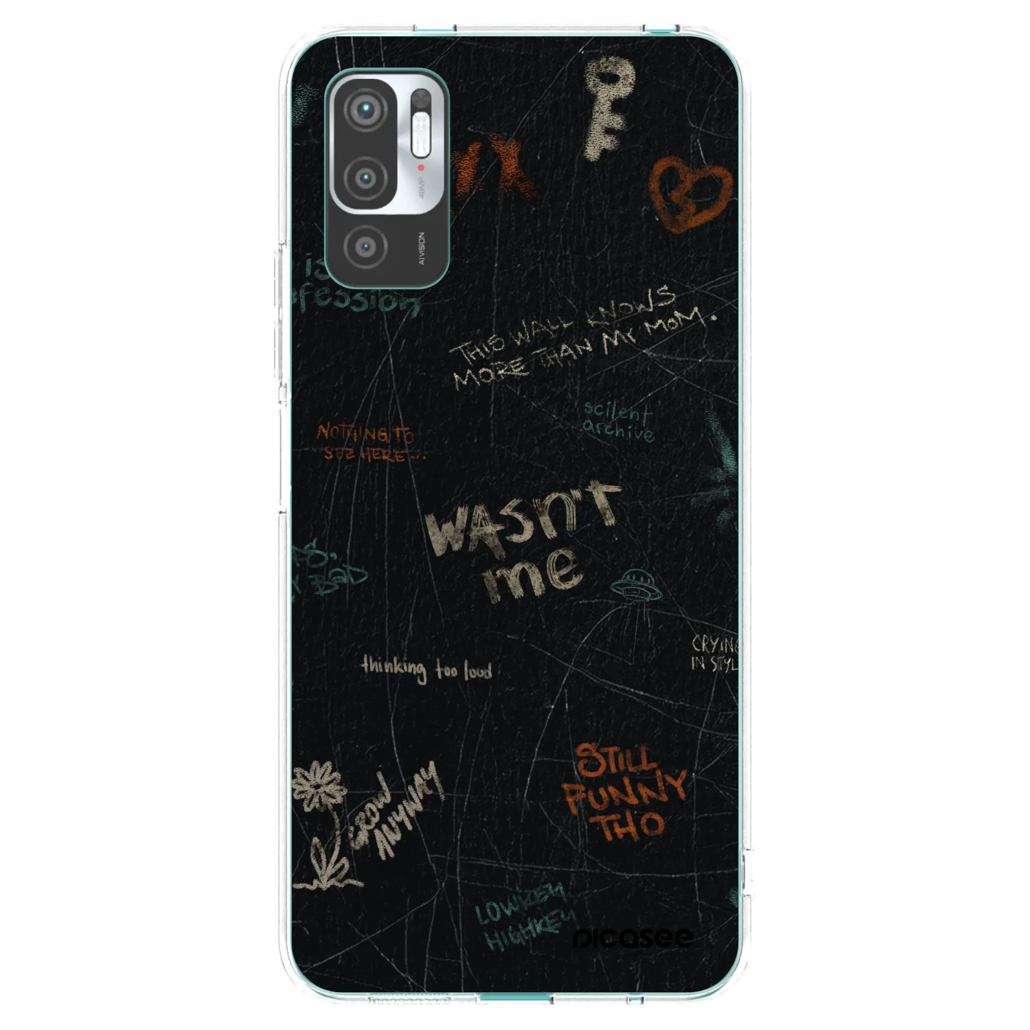 Picasee silikonska prozirna maskica za Xiaomi Redmi Note 10 5G - CONFESSION