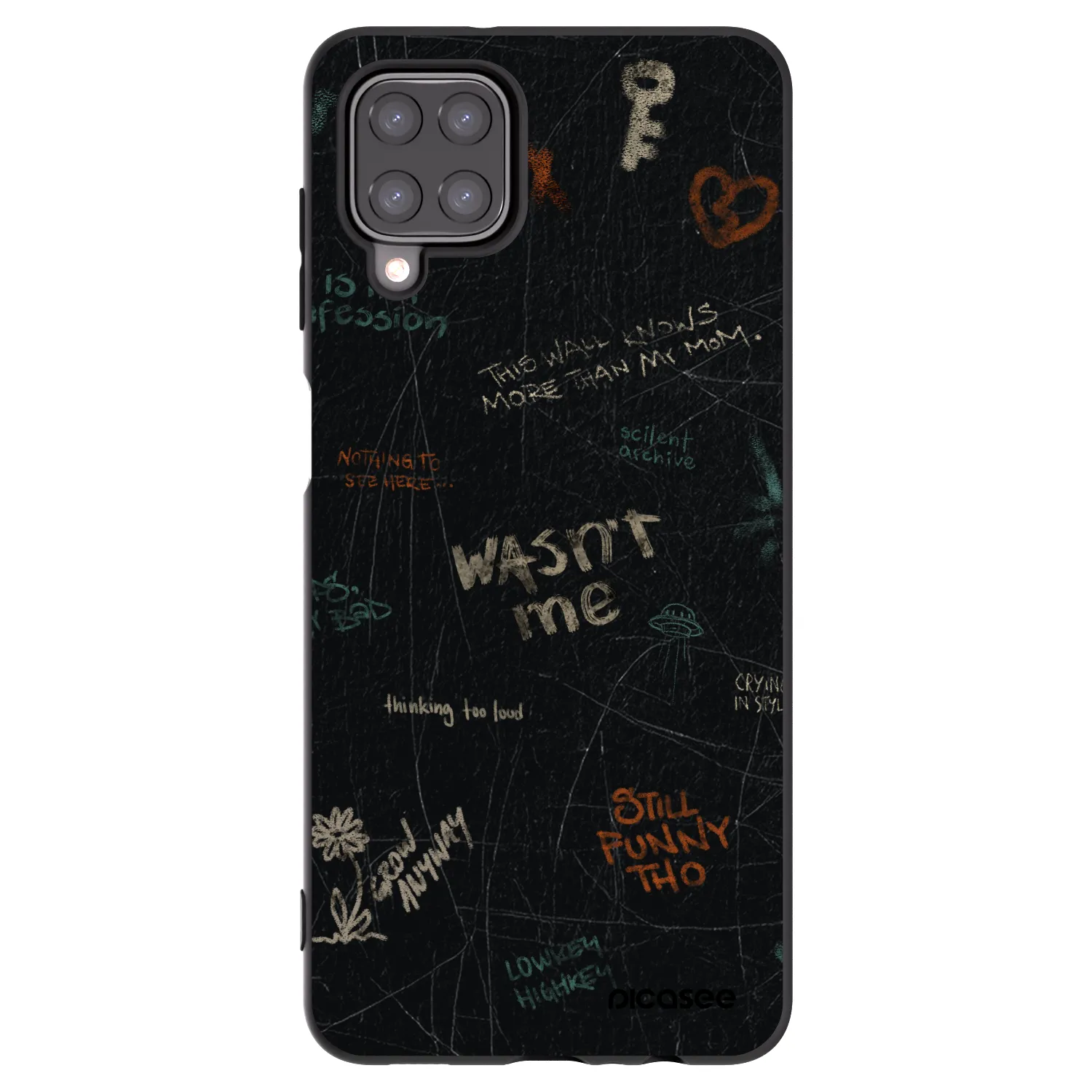 Picasee crna silikonska maskica za Samsung Galaxy M12 M127F - CONFESSION