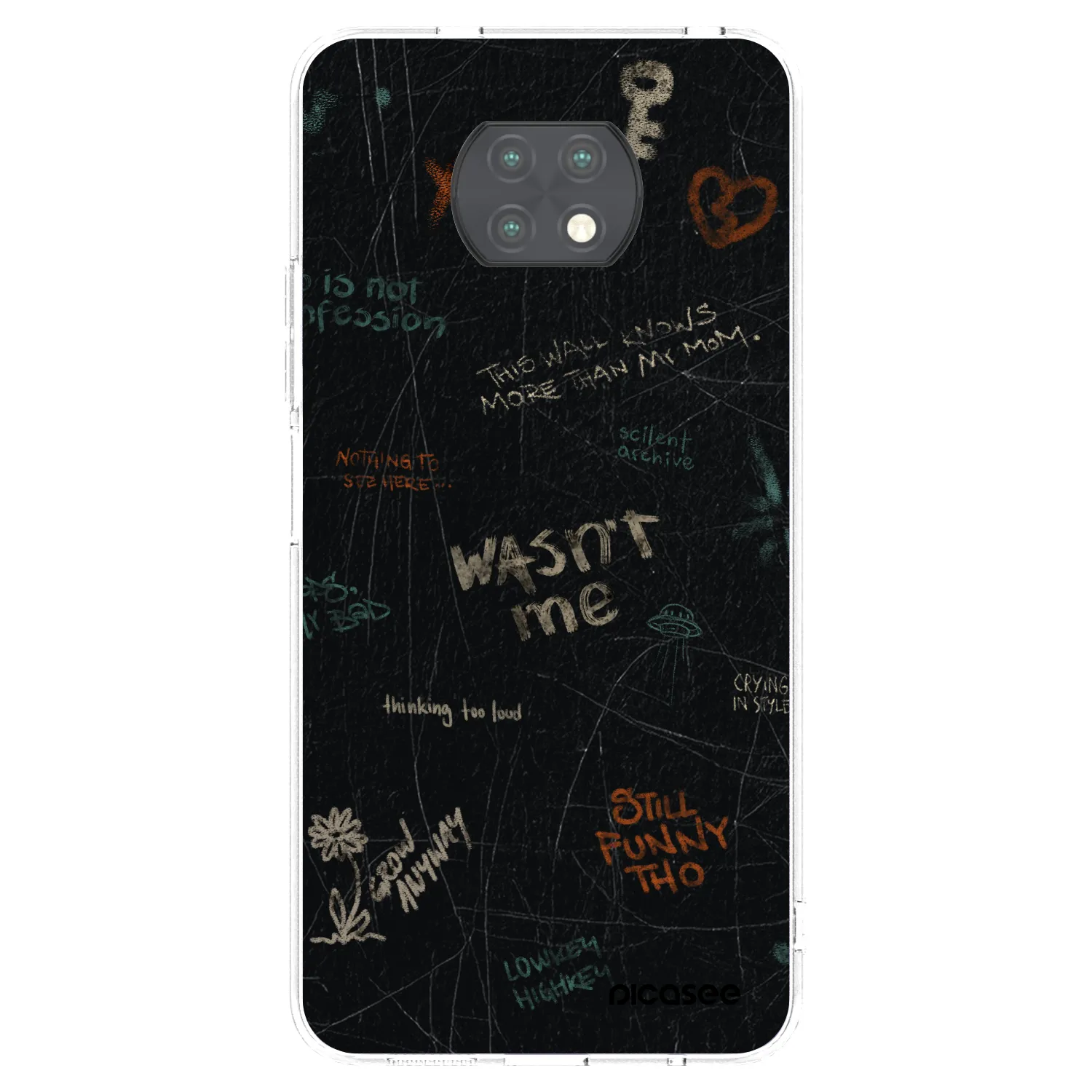 Picasee silikonska prozirna maskica za Xiaomi Redmi Note 9T - CONFESSION