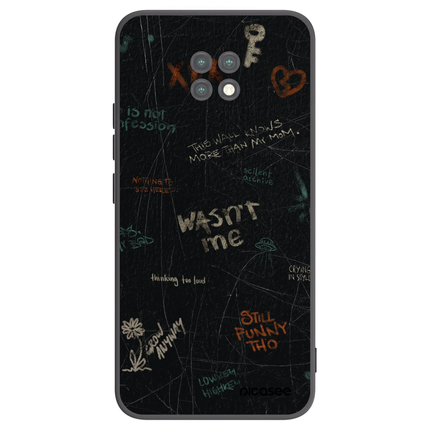 Picasee crna silikonska maskica za Xiaomi Redmi Note 9T - CONFESSION