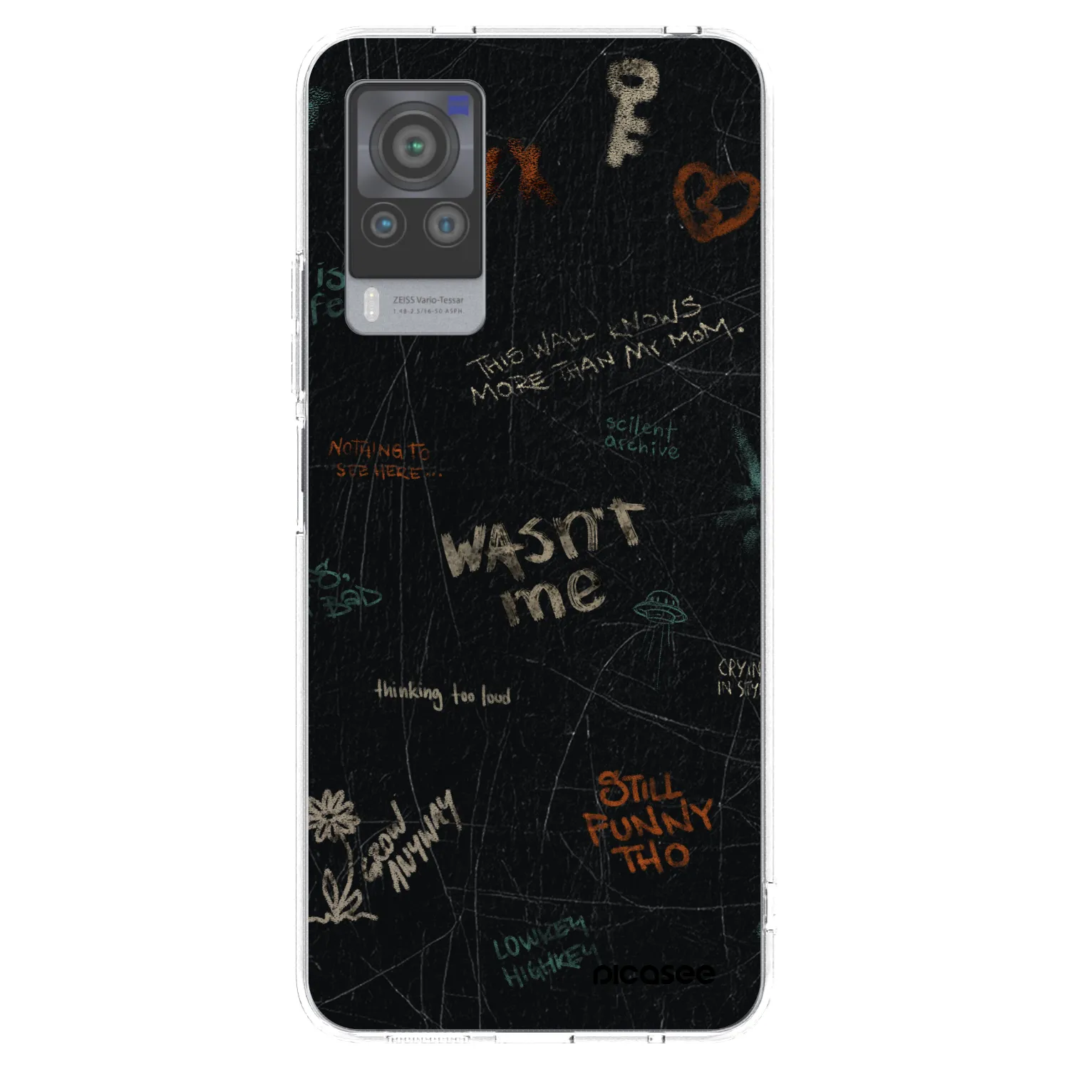 Picasee silikonska prozirna maskica za Vivo X60 Pro 5G - CONFESSION