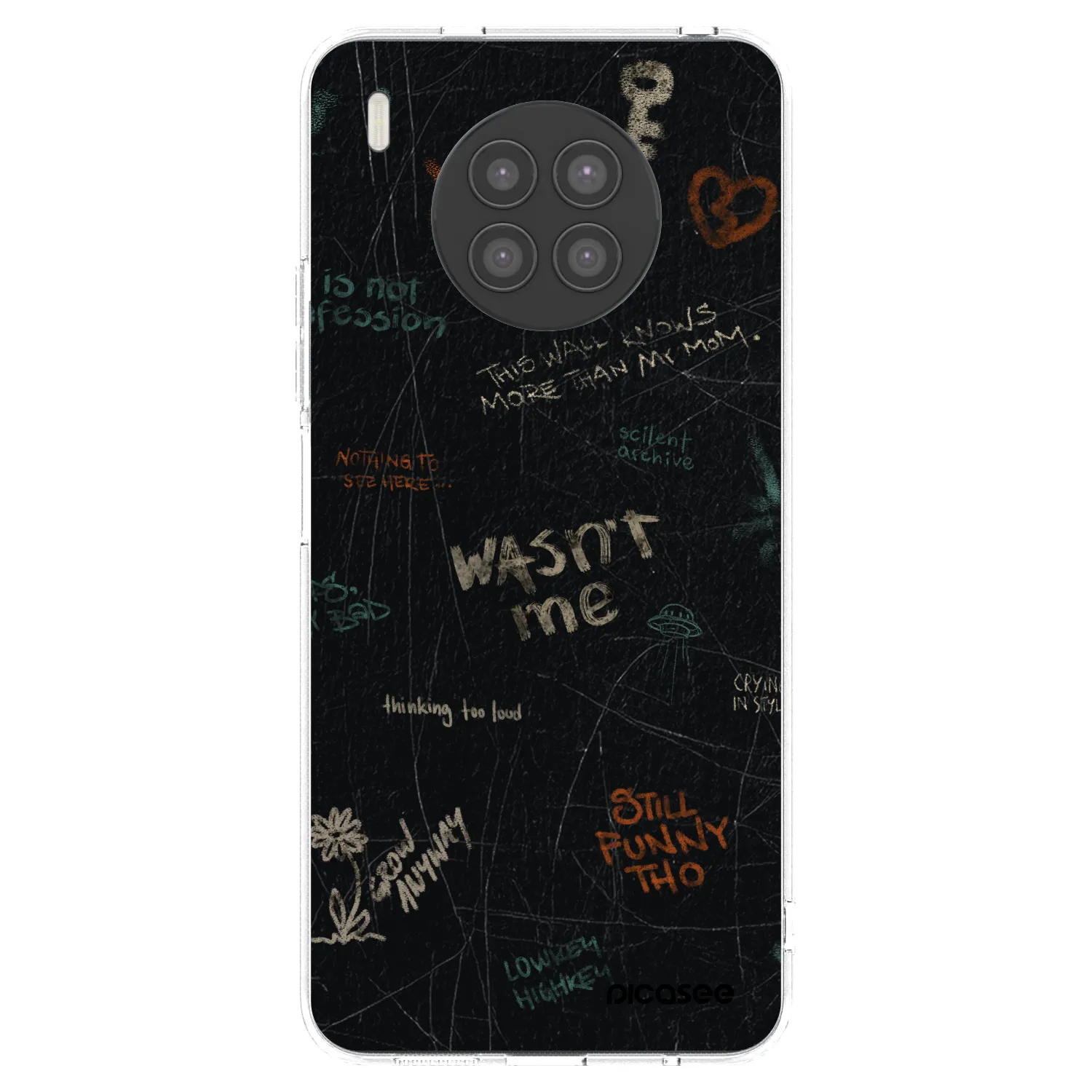 Picasee silikonska prozirna maskica za Huawei Nova 8i - CONFESSION