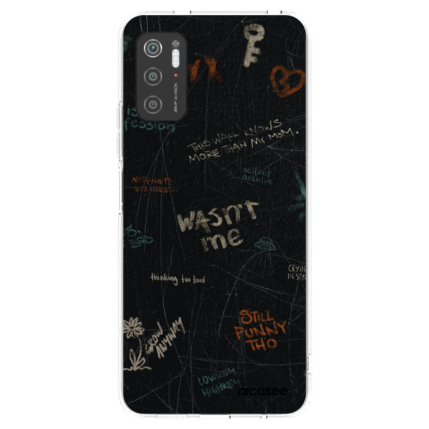 Picasee silikonska prozirna maskica za Xiaomi Poco M3 Pro 5G - CONFESSION