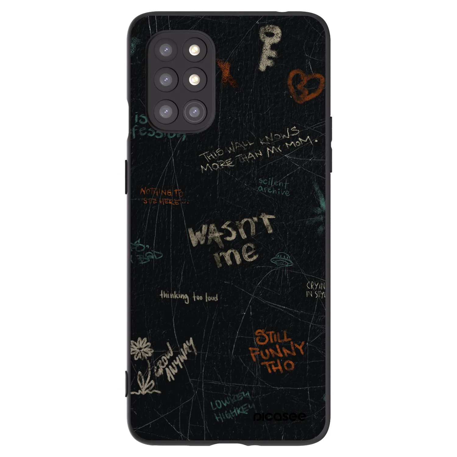 Picasee crna silikonska maskica za OnePlus 8T - CONFESSION