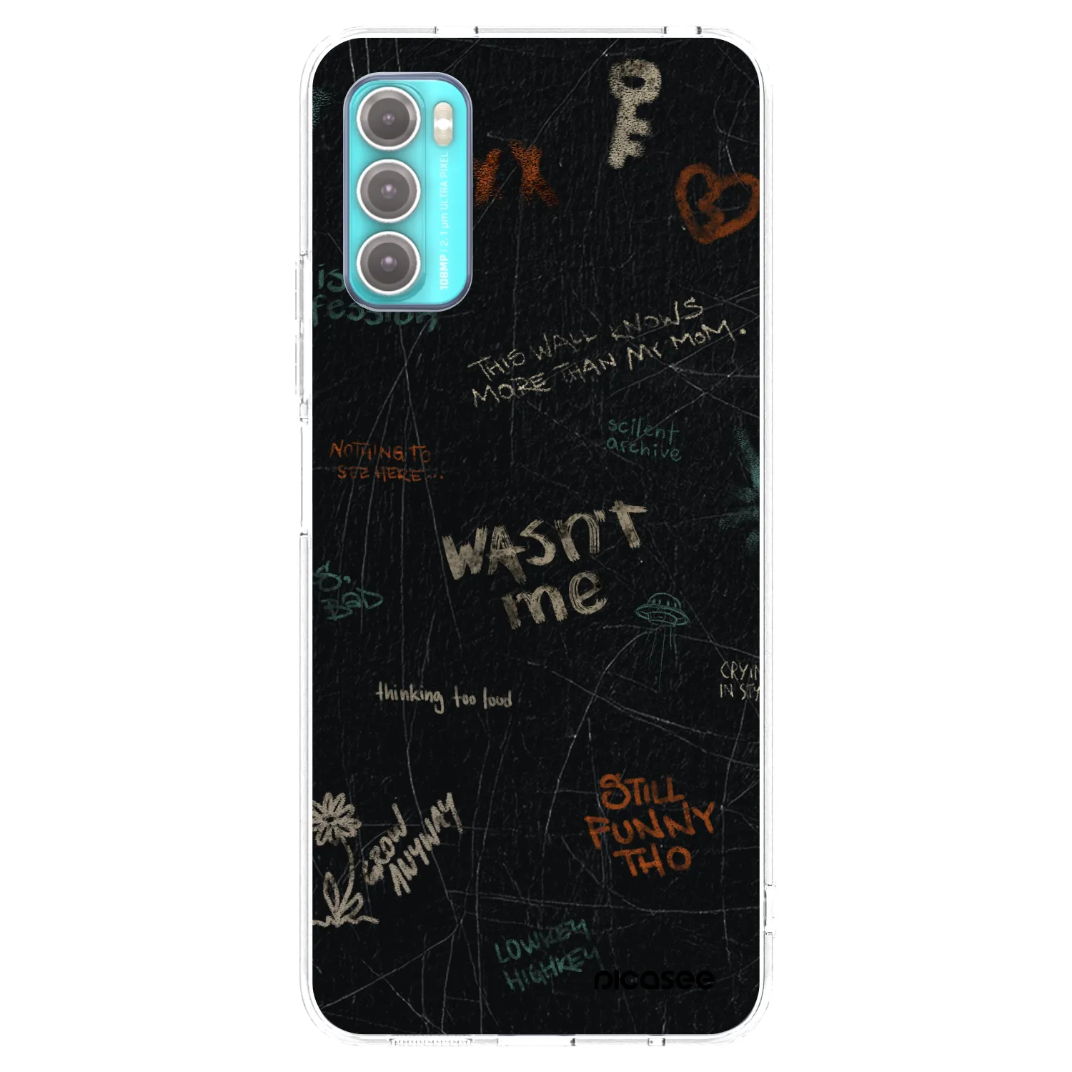 Picasee silikonska prozirna maskica za Motorola Moto G60 - CONFESSION