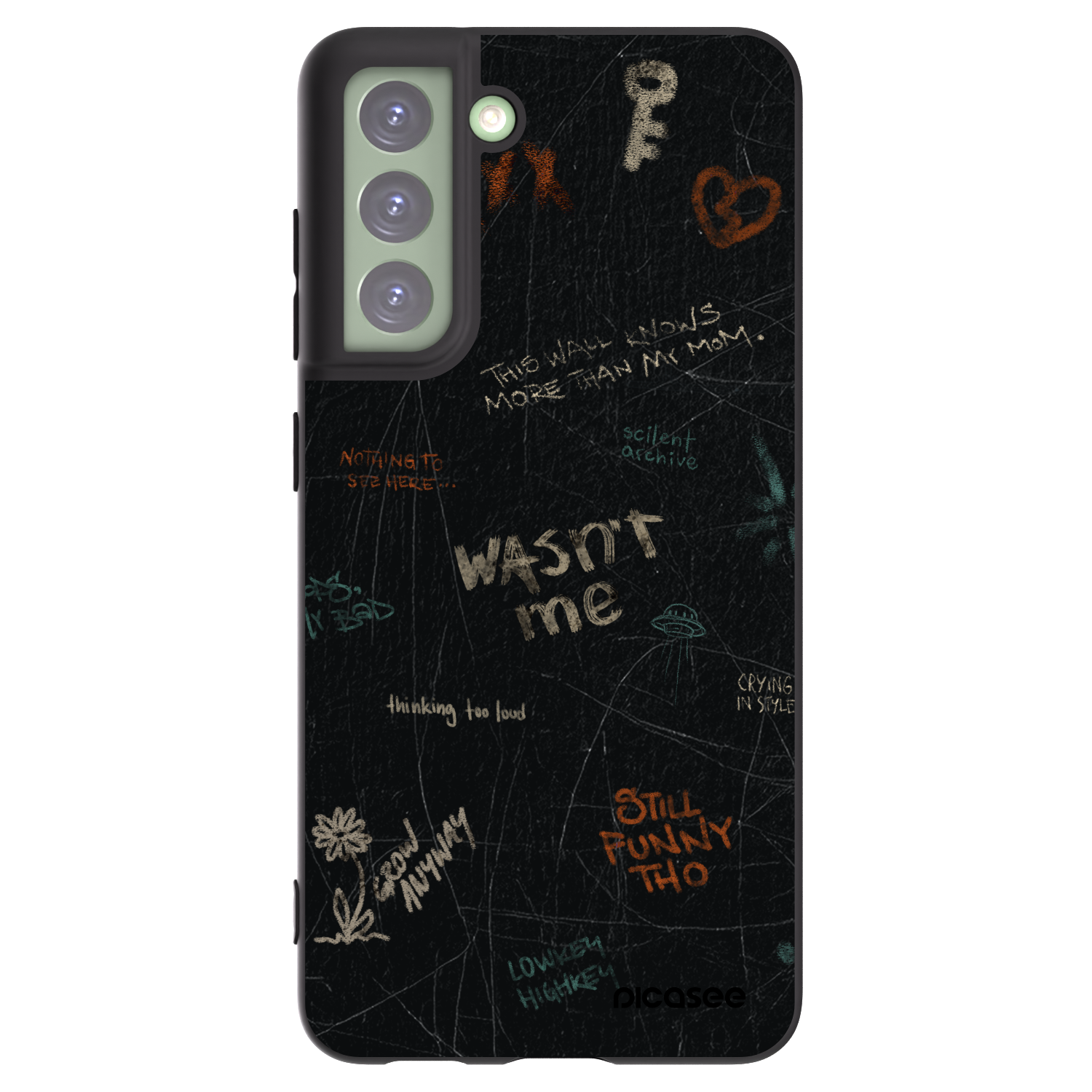 Picasee crna silikonska maskica za Samsung Galaxy S21 FE 5G - CONFESSION