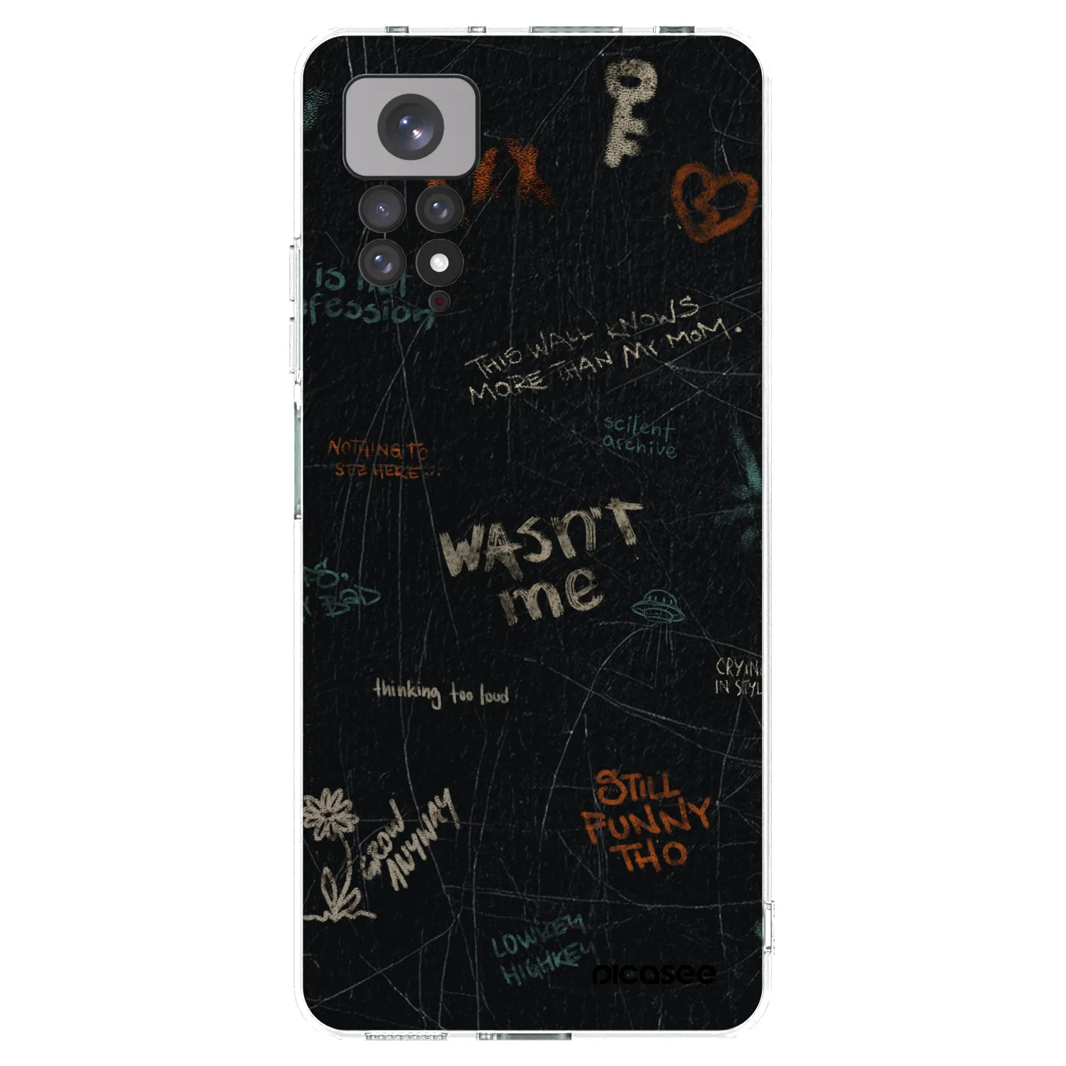 Picasee silikonska prozirna maskica za Xiaomi Redmi Note 11 - CONFESSION