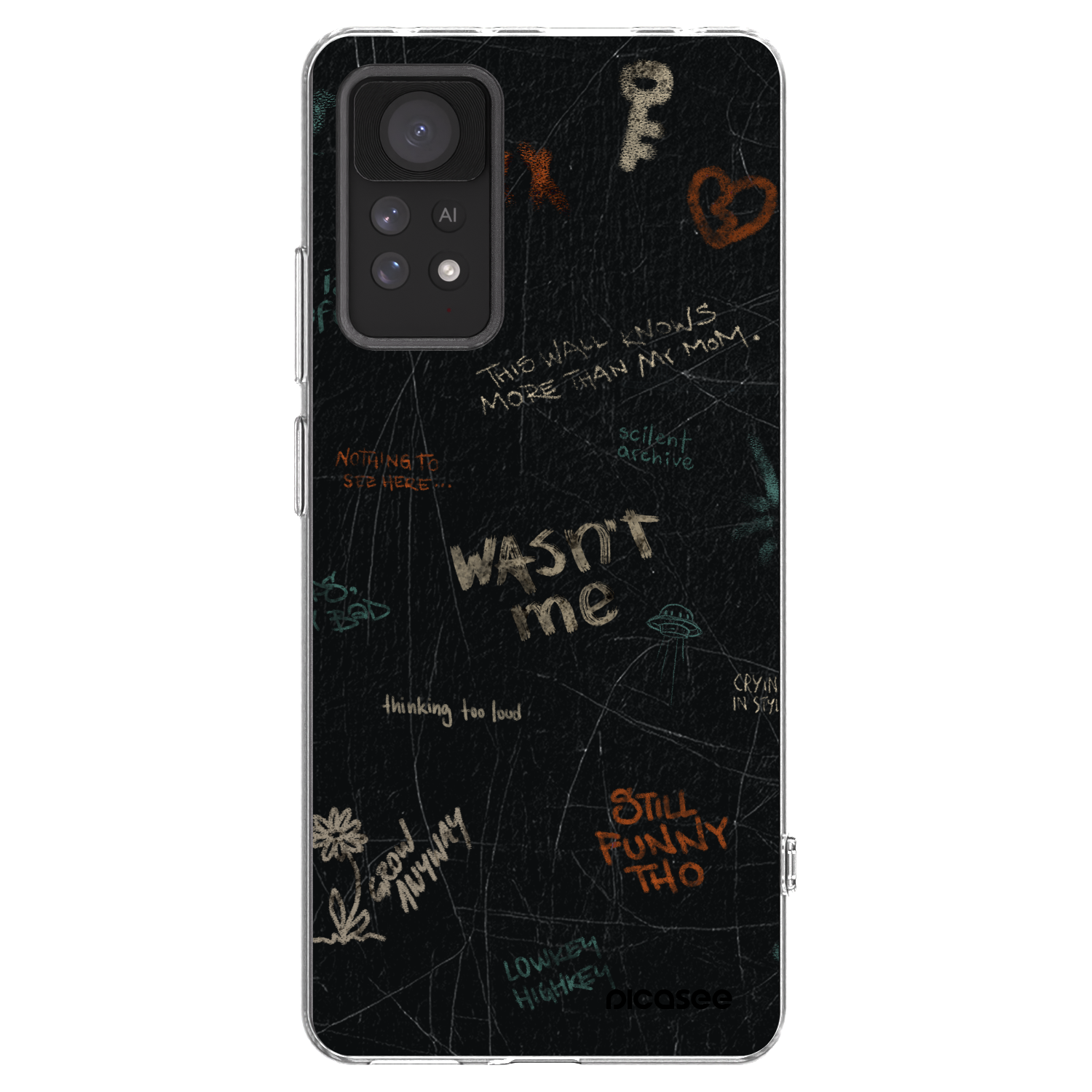 Picasee silikonska prozirna maskica za Xiaomi Redmi Note 11 Pro - CONFESSION
