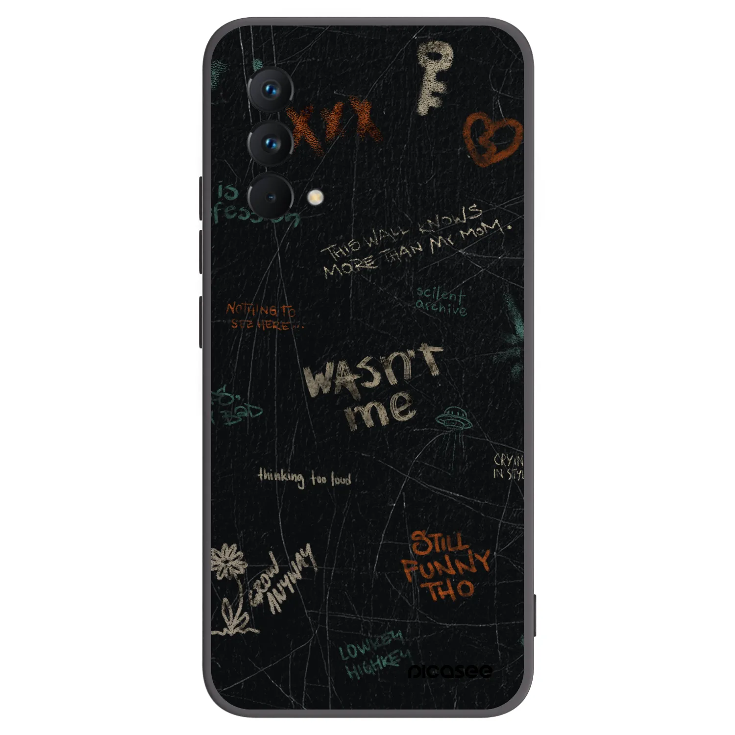 Picasee crna silikonska maskica za Realme GT Master Edition 5G - CONFESSION