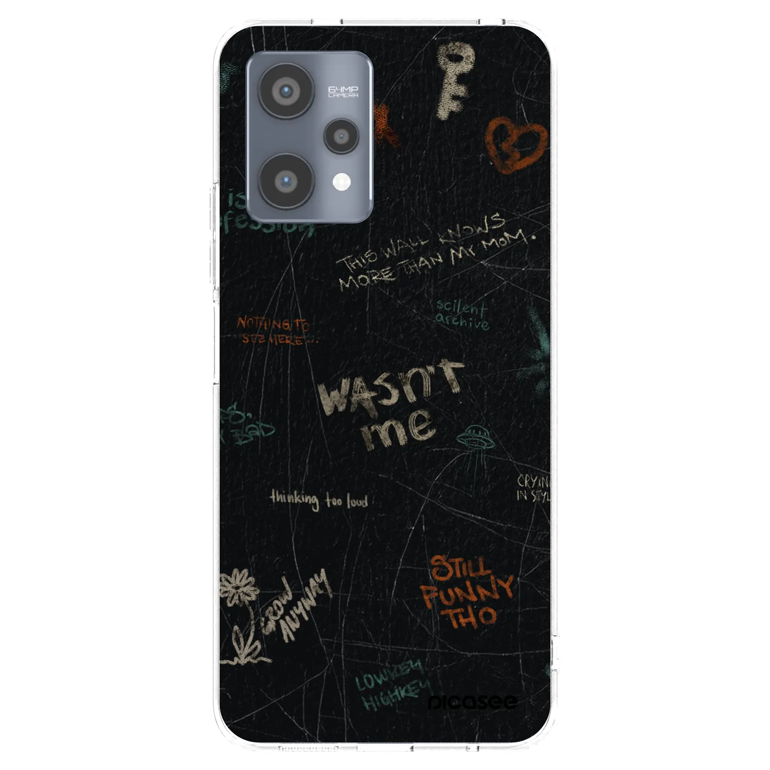 Picasee silikonska prozirna maskica za Realme 9 Pro 5G - CONFESSION